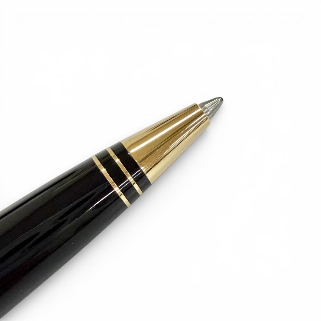 Excellent LOUIS VUITTON Ballpoint Pen Dog Double Lacquer Twist Type Black Mens Used