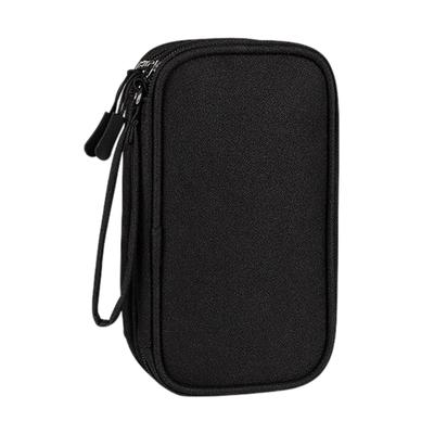 Elektronik-Organizer-Tasche Spritzwassergeschützte Doppelschichtige Reise-Tragetasche mit Trageband Aufbewahrungstasche für Kabel Kopfhörer Telefon