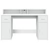 Mesa de Escritório LED Branca 140 x 55 x 91 cm Aglomerado
