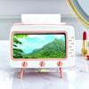 2 in 1 Tissue Box Office Desk Box Creative TV Appearance with Phone Stand