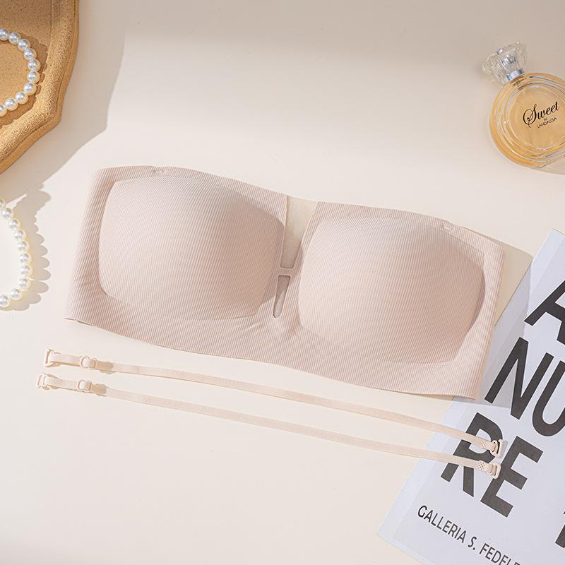 Summer thin breathable seamless underwear women's small breasts gather soft support square neck mesh girls bra comfortable