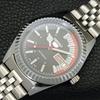JAPAN VINTAGE REFURBISHED SEIKO 5 AUTOMATIC 6309A MENS BLACK WATCH a440839-4 Sk-a440839