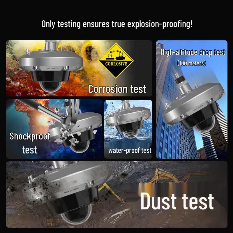 HIKVISION 4MP Explosion-Proof IP Surveillance Camera CN plug (adapter included)