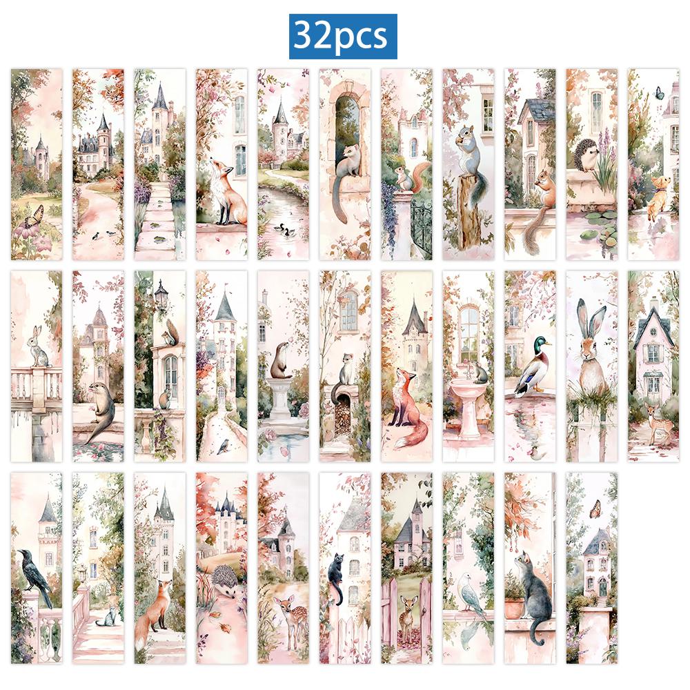 

32 шт., Ретро Закладки з тваринами, Сезон повернення до школи, Різдво, Хелловін, Підходять для вчителів, читачів та як подарунки на день народження.