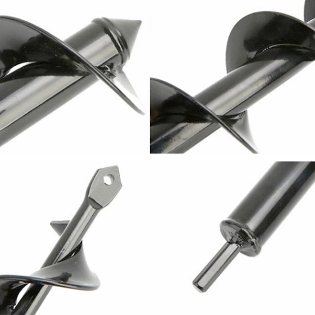 Garden Auger Spiral Soil Auger Umbrella Hole Excavator Solid Shaft Auger Flower For Planting Digging Soil Nursery Flowers