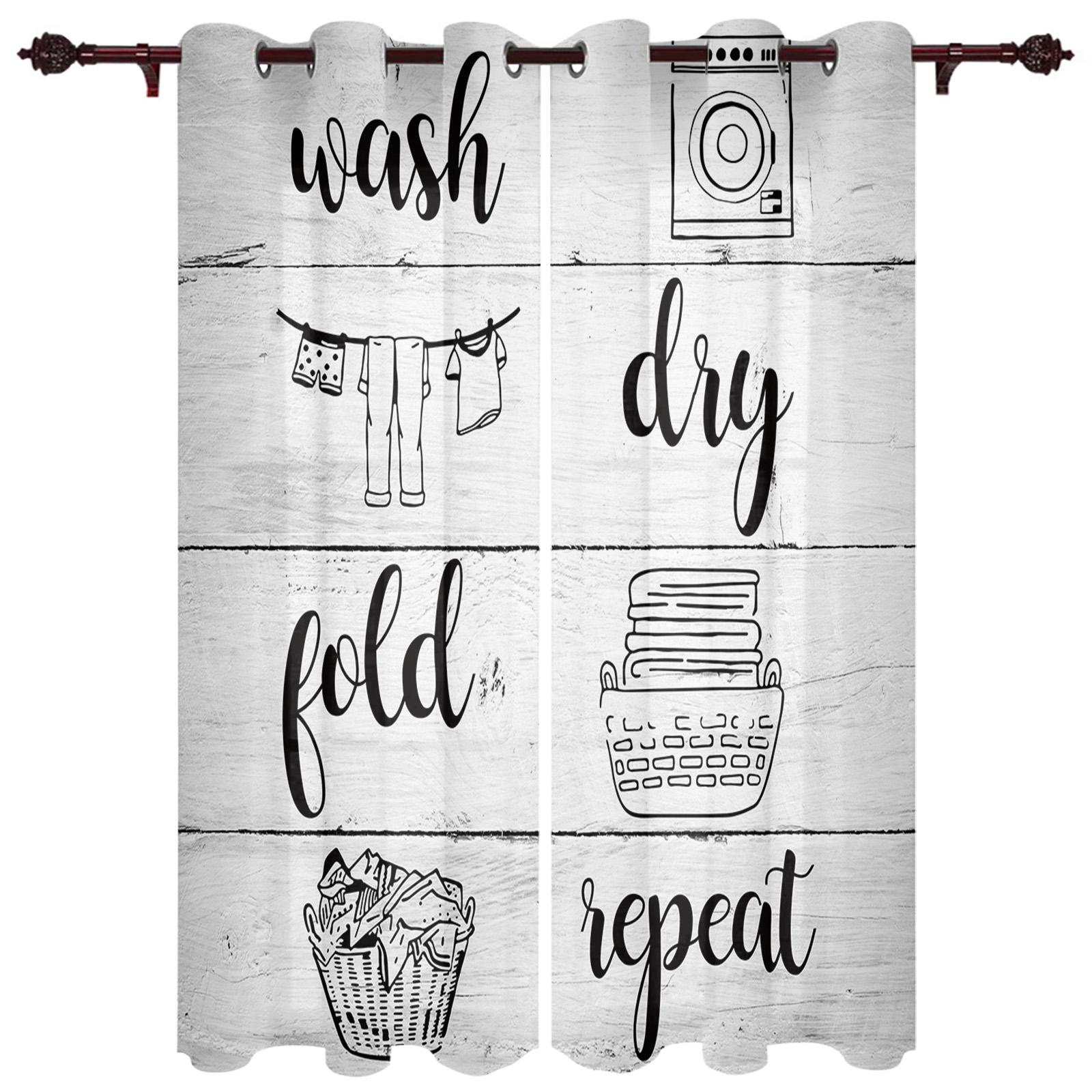 Прачечная Рисунок Ретро Шторы на окна Гостиная Роскошный декор Рождественские шторы — фото 15