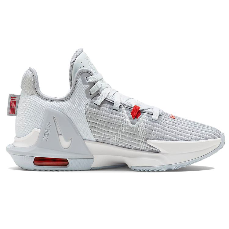Nike LeBron Witness 6 EP Pure Platinum Men Sneakers Grey University-Red White DC8994-003