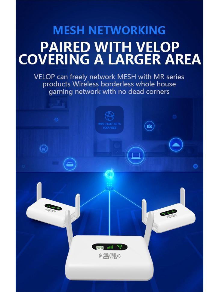 Russia 4G Mini CPE WiFi6 Router with SIM Card Support for Europe & Indonesia
