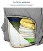 LEQUEEN Lightweight Multifunctional USB Charging Diaper Backpack for Moms