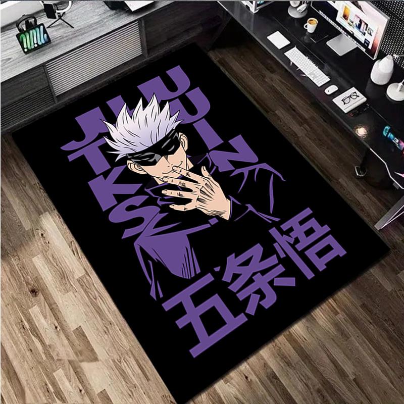 Gojo Satoru Rug - Home Carpet Office Decorative Carpet For Living Room Bedroom Door Mat Floor Rug Computer Chair Area Rug