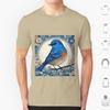 Bluebird Colour 03 T Shirt Big Size 100 Cotton Bluebird Bluebird Art Bluebird Watercolour Bluebird Design Bluebird Feathers
