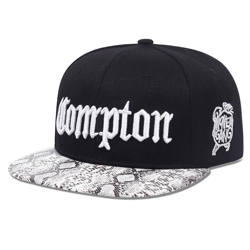 Moda Uomo Cappello Ricamato Compton Cappellini Snapback Unisex Cappello Parasole Donna Regolabile Cappellini da Baseball Hip Hop Cappello da Cowboy