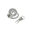 Chaqiu Stainless Steel Chastity Cage Lock for Male Discipline