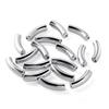 10 Stück/Los 10*33mm Gebogenes Rohrperlen Acryl Gebogene Röhrenperlen für DIY Armband Halskette Anhänger Schmuckherstellung Zubehör