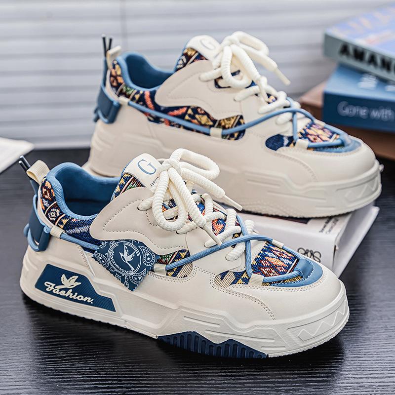 National Men's Shoes New Autumn and Winter Breathable Versatile Platform Casual Board Shoes Men's Fashion Sports Shoes