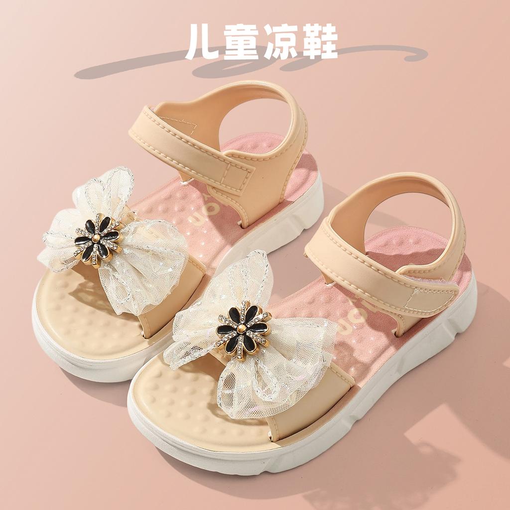 Children's Sandals Summer Girls Soft-soled Princess Baby Non-slip Beach Student Plastic Shoes