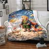 Coperta Stampata Tema Il Piccolo Principe - Perfetta per Divano, Letto, Viaggio e Uso Esterno | Lavabile in Lavatrice, Accogliente e Resistente.