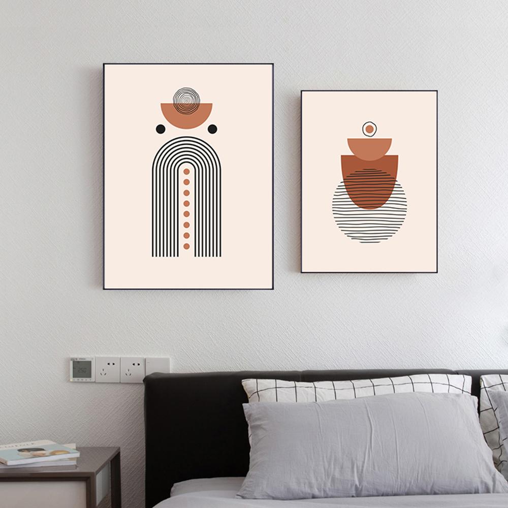 Abstract Posters And Prints Modern Wall Pictures For Living Room Decoration Geometry Painting Line Rainbow Canvas Art Print