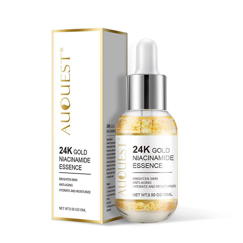 24k Gold Essence Gold Serum Tights Pores, Locks In Water And Moisturizes