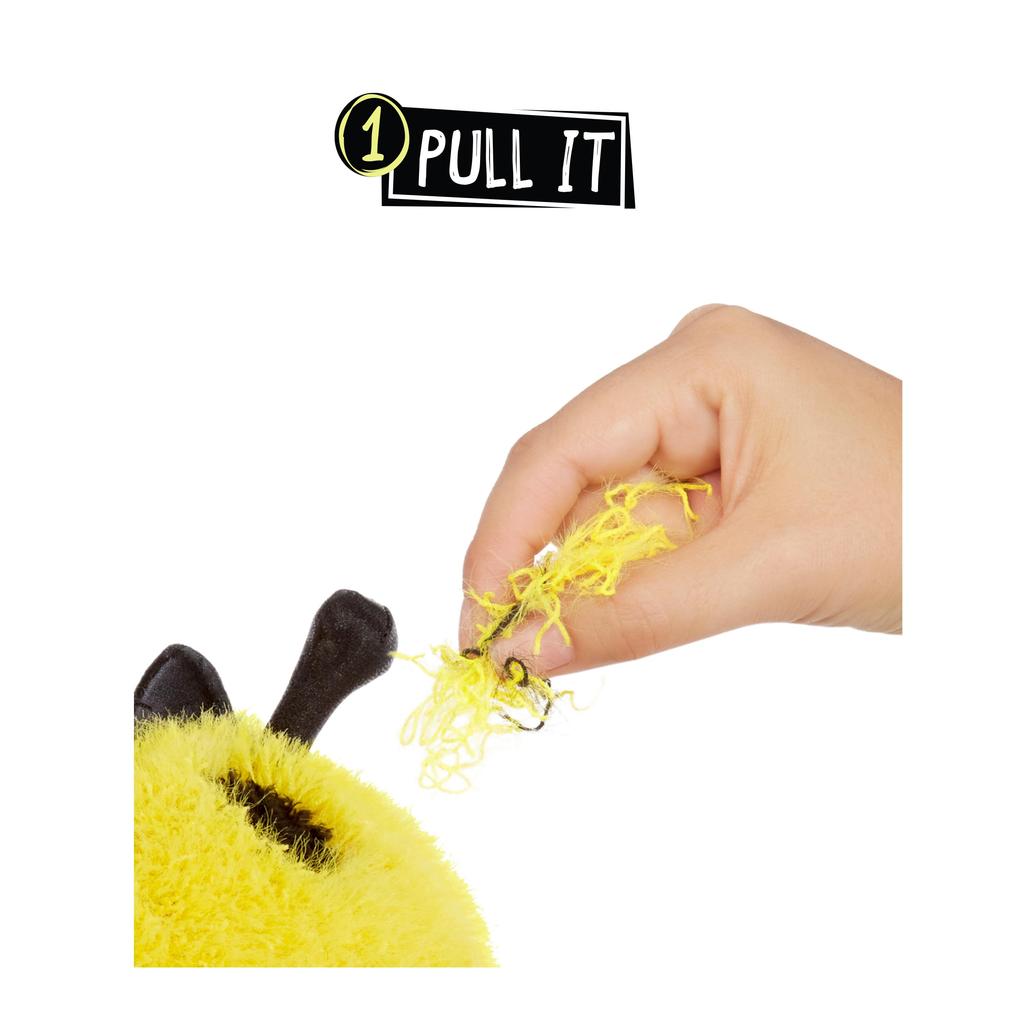 Fluffie Stuffiez Bee Small Collectible Stuffed Toy - Surprise Reveal Unboxing Hug Tactile Play Fidget DIY Ultra Soft Fluff