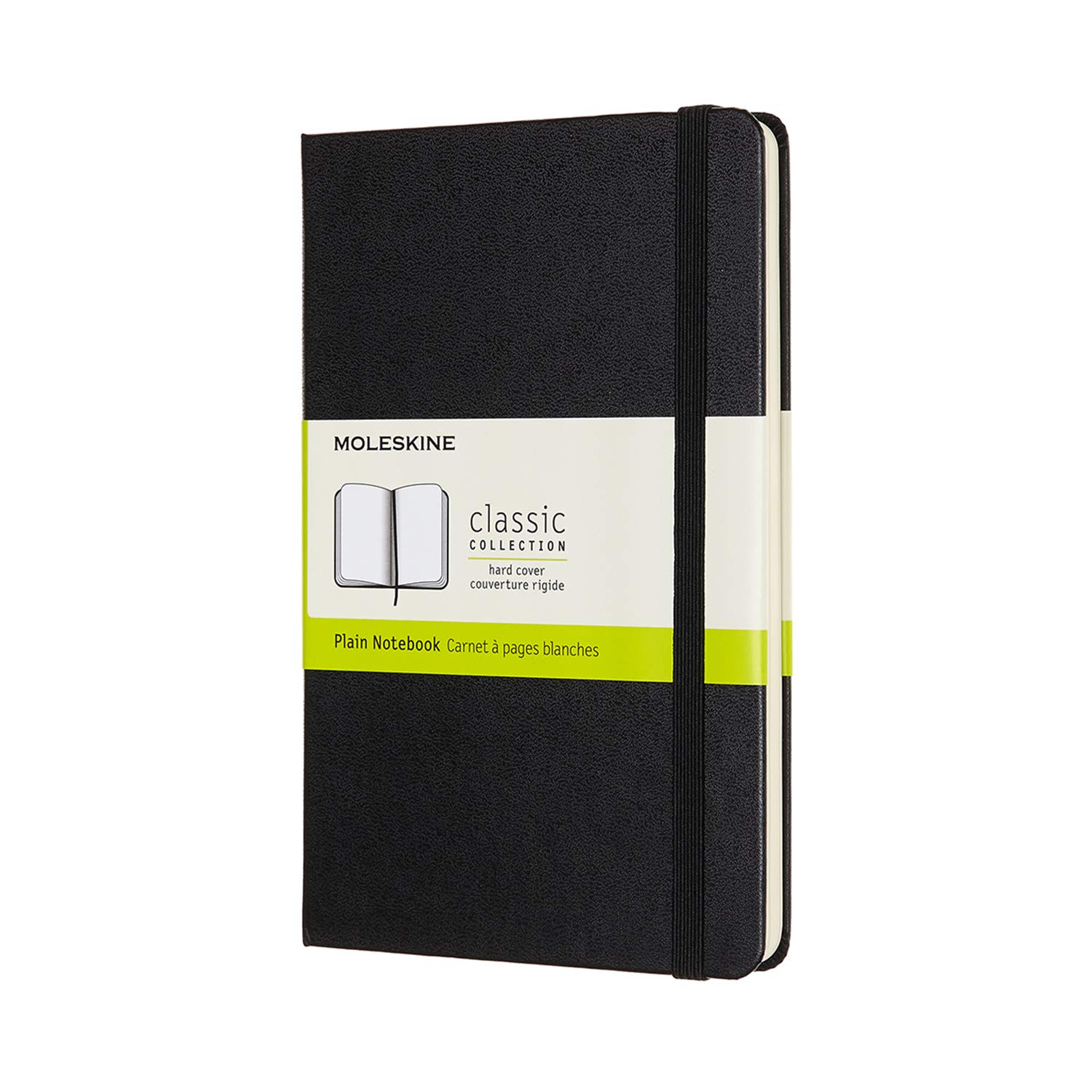 

Moleskine Classic Medium Solid QP052 Notebook, Hardcover, Size, Black, Color, чёрный
