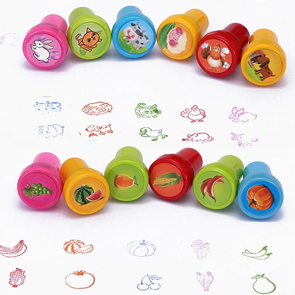 Toy Scrapbooking Panda Scrapbook Round Dinosaur Stamps Cartoon Stamp Rubber Stamps Kids Stamp