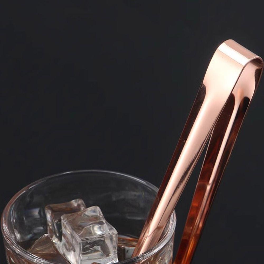 Rust-proof Serrated Ice Cube Clip 304 Stainless Steel Serving Tongs Food Tong Barbecue Clip  Bar