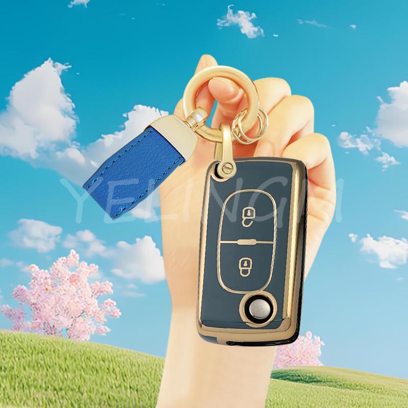 2 3 Button Tpu Key Case Cover For Peugeot Partner Tepee 207 307 308 407 For Citroen C-Crosser C3 C4 Picasso Berlingo Case Holder