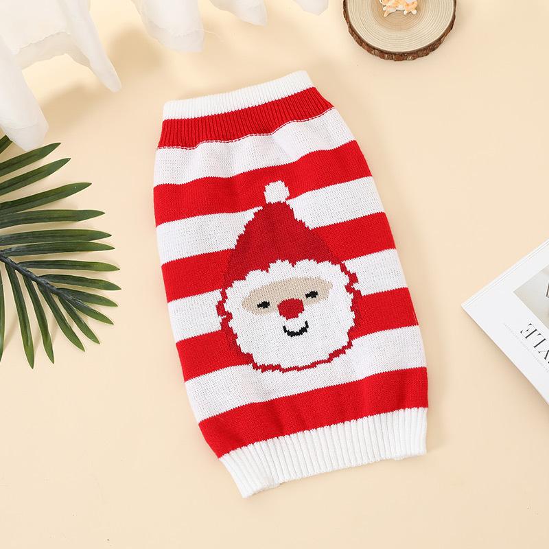 Christmas Cute Sweater Puppy Dog Autumn and Winter Pet Small Dog Puppy Cat Cat Clothes Sample