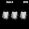 White Santa Claus Beard Adjustable Fake Curly Costume Prop Christmas Theme Dress Up Accessory Holiday Party Supplies for Adults