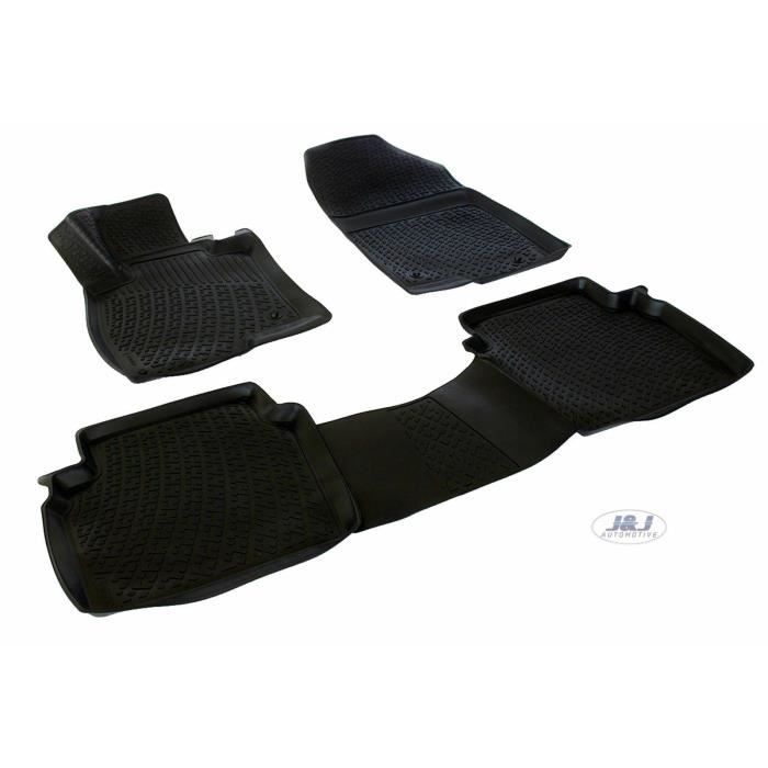 Tapis De Sol En Caoutchouc - J&J AUTOMOTIVE - Mazda 6 - Sur Mesure - Antidérapant - TPE Non Toxique