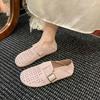 Platform women's summer 2025 new one-pedal hole shoes, pregnant women's single shoes, fashionable versatile casual single shoes