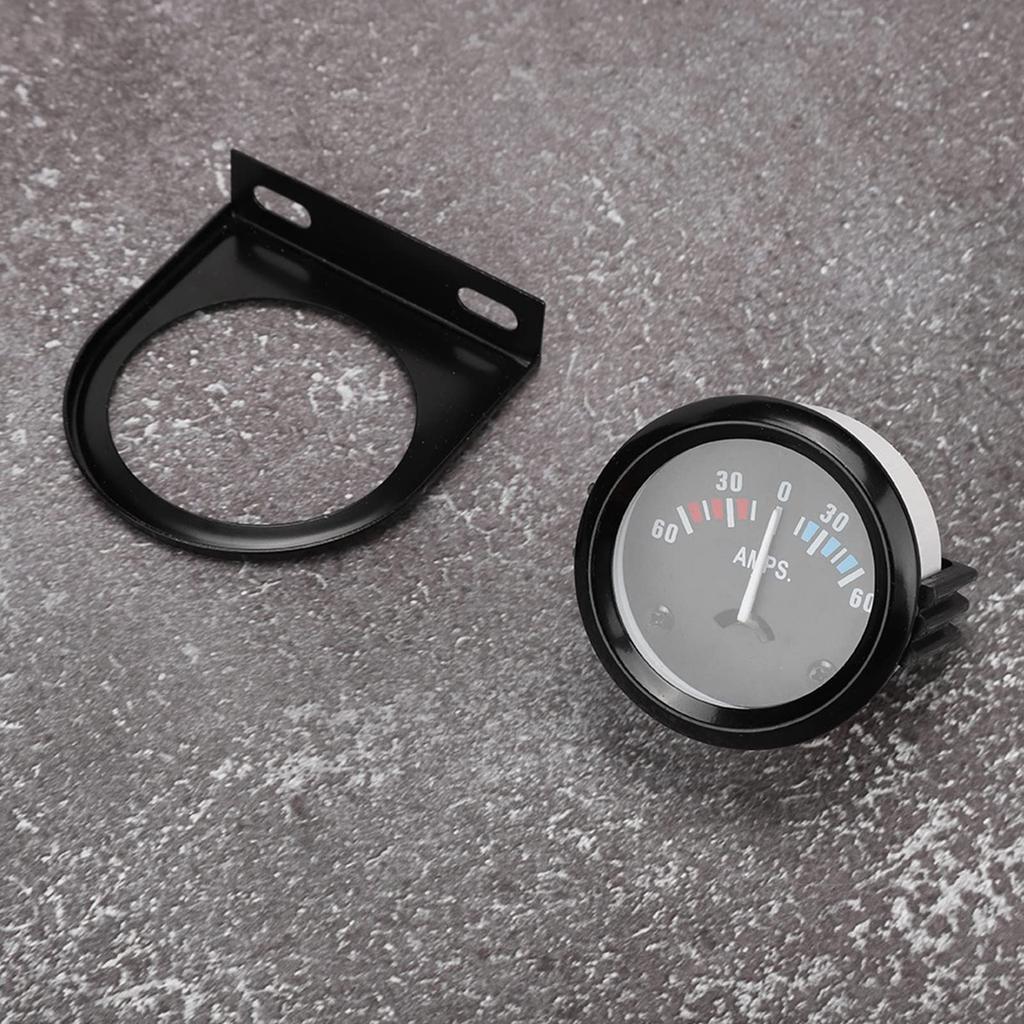 Millimeter Ammeter, Diameter 2.0 Inches (52 Mm), 12 Volts, Built-in Backlight, Versatile, ABS Material,