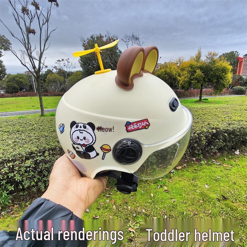 3C Certified Children's Universal Helmet - Four Seasons, Boys & Girls, Electric/Battery Cars, Summer Half Helmet