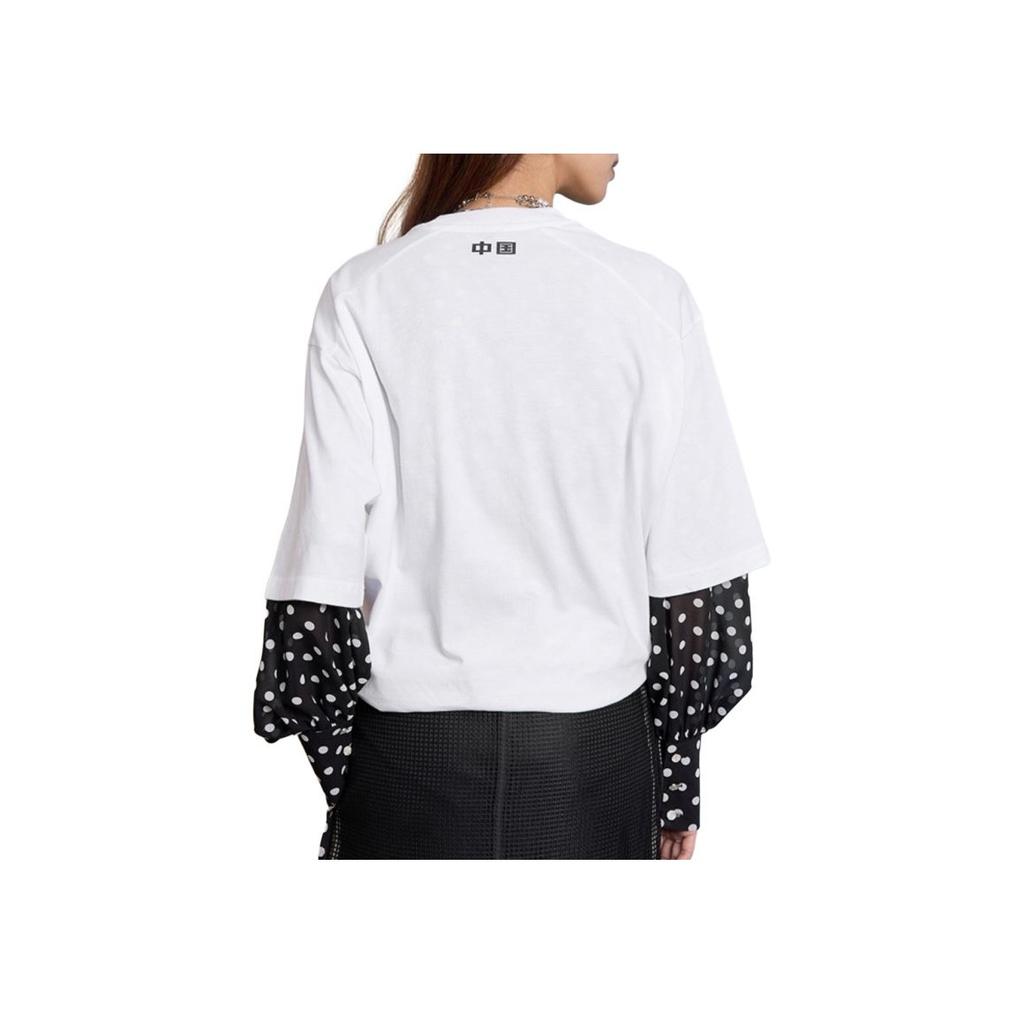 Adidas Soft Comfortable Breathable Loose Short Sleeve T-Shirt Unisex Tops White JZ3275