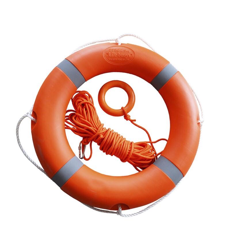 Solid Marine Lifebuoy with Rescue Rope