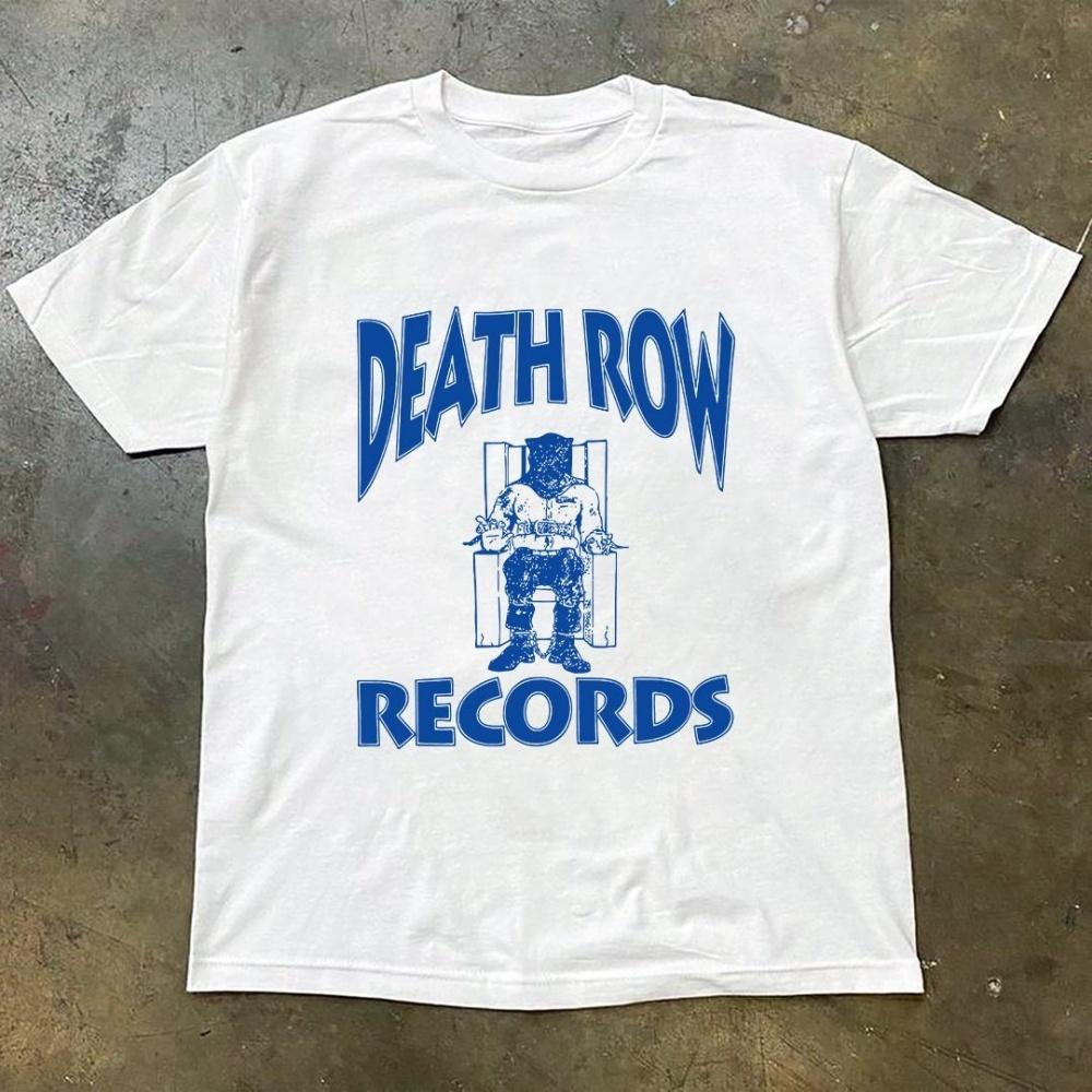 

Мужская мешковатая хлопковая футболка с графическим принтом Death Row Records S чёрный