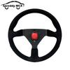 JDM V2 13inch Italy Suede Leather Universal Racing Sport Steering Wheel 320mm Flat Black Red Yellow BlueV232000