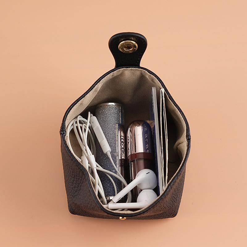 Stylish Mini Cowhide Coin & Lipstick Purse for Women