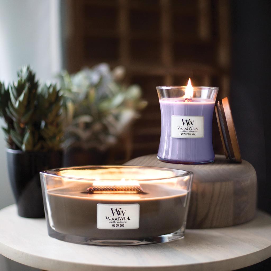 WoodWick JARS Jar, Medium Size, Lavender Spa Aroma Candle [Parallel Import]