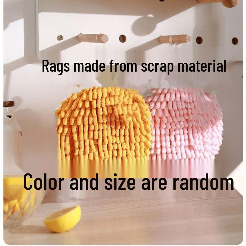 Chenille Hanging Hand Towel: Cute, Absorbent, Thickened for Kitchen & Bathroom