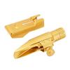 Ongwan Alto Saxophone Mouthpiece, Gold Plated Metal Slide Type, 5C, with Mouthpiece Pad and Cap, Suitable for Professional and Beginner Saxophone Play