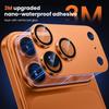 New For iPhone 16 Pro 15 14 Change 17 Pro Max Armor Camera Lens Protector Metal Case Ring Back Lens Tempered Glass Cover Cap
