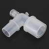 L Shaped Plastic Hose Connector Breathing Tube Connection Adapter for Ventilation Tube