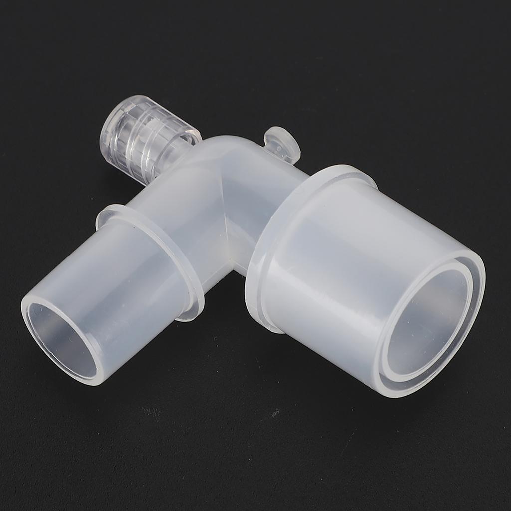 L Shaped Plastic Hose Connector Breathing Tube Connection Adapter for Ventilation Tube