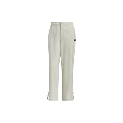 City Escape Woven Pants With Solid Color Logo and Drawstring Hem Men Bottoms Light-Grey JF9050