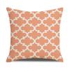 Nordic Geometric Decorative Pillow Sofa Cushion Cover Modern Home Decor Square Pillowcase Peach Skin Pillowcase