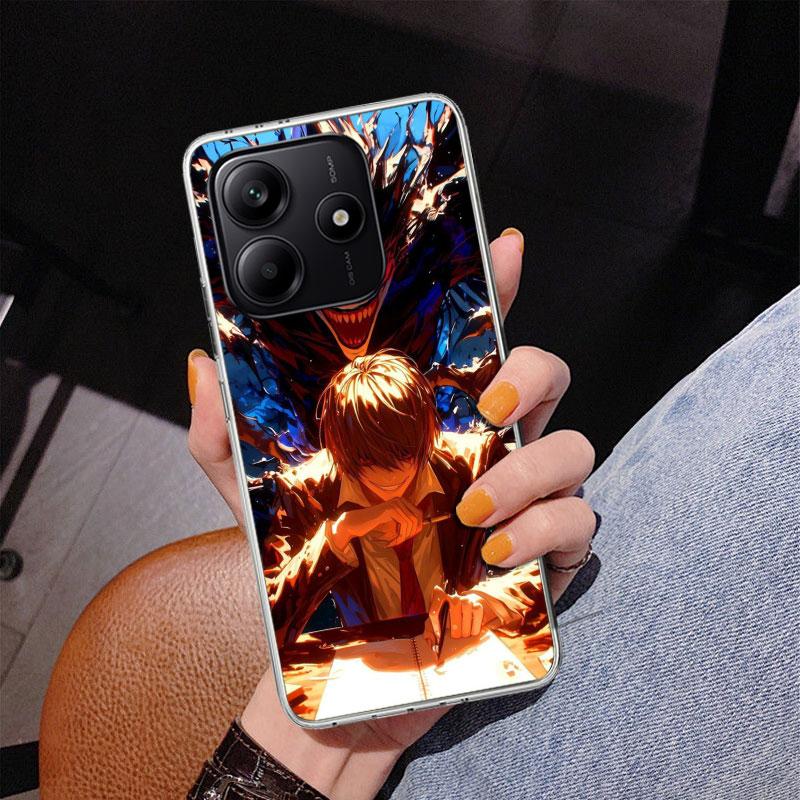 N-Note D-Death Yagami Light Phone Case For Xiaomi Redmi Note 15 14 13 12S 12 11 Pro Plus 14S 11S 11E 10 10S 11T 5G Personalized