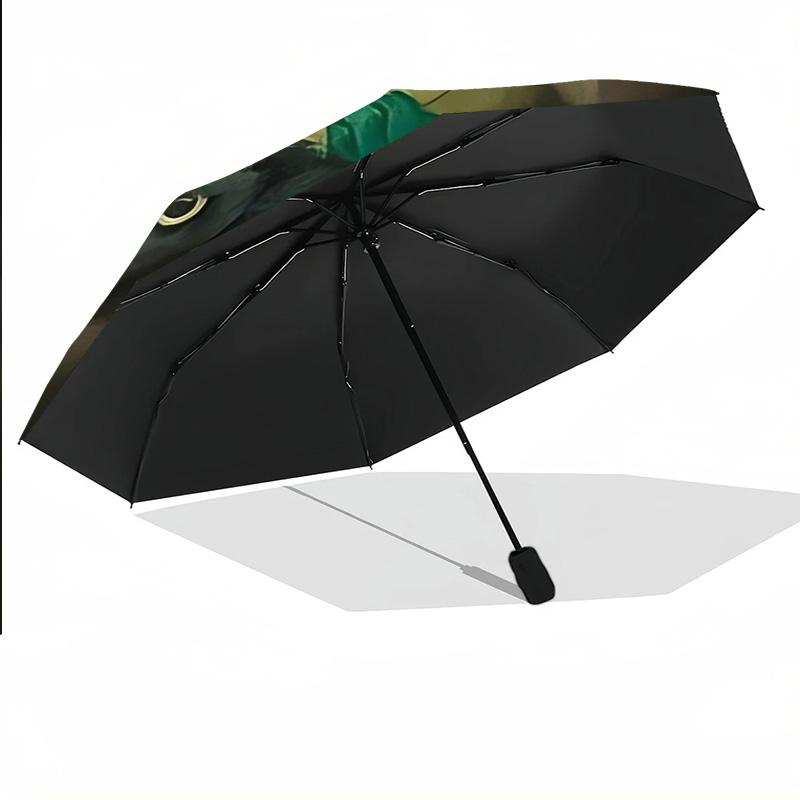 Fran Bow Windproof Auto 8 Rib Folding Umbrella Portable Outdoor Parasol
