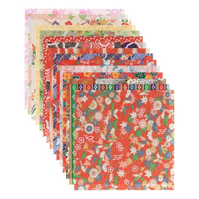 Washi Kawa Sumi Chiyogami Yuzen 1515cm 15 dizainų 15 lapų F rinkinys